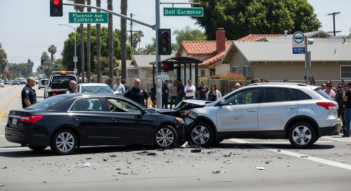 Source: Compass Law Group | Rideshare collision at pickup zone | Bell Gardens, CA