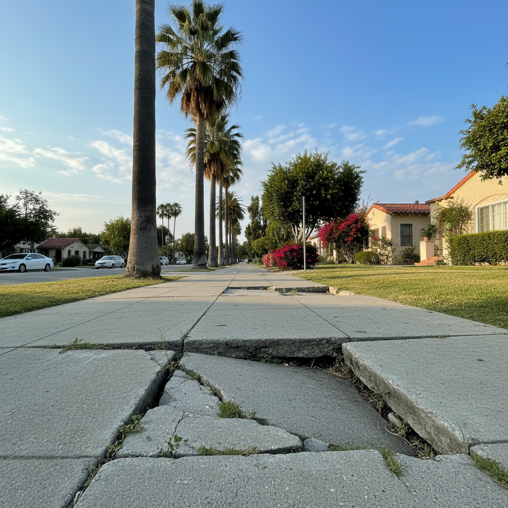 Slip and Fall scene in Santa Clarita