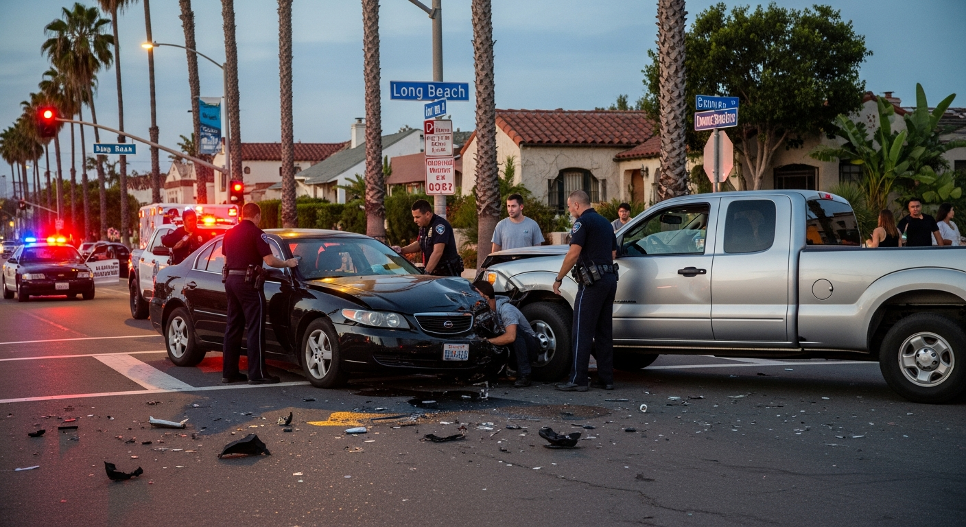 Source: Compass Law Group | DUI checkpoint at night | Long Beach, CA