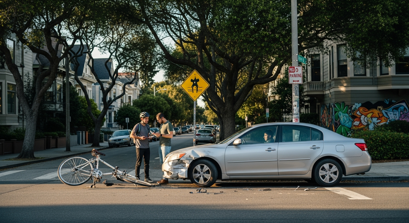 Source: Compass Law Group | Bicycle collision on bike lane | Oakland, CA