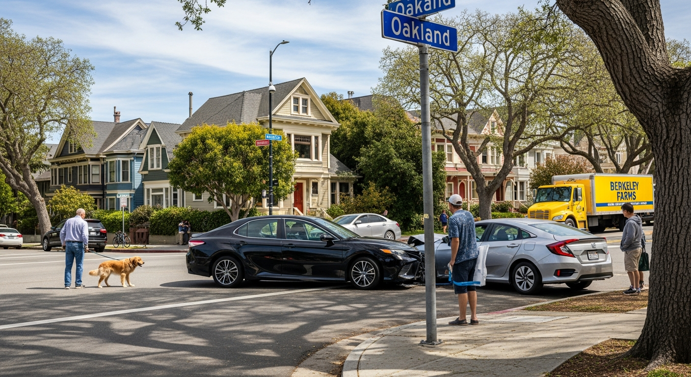 Source: Compass Law Group | Rideshare collision at pickup zone | Oakland, CA