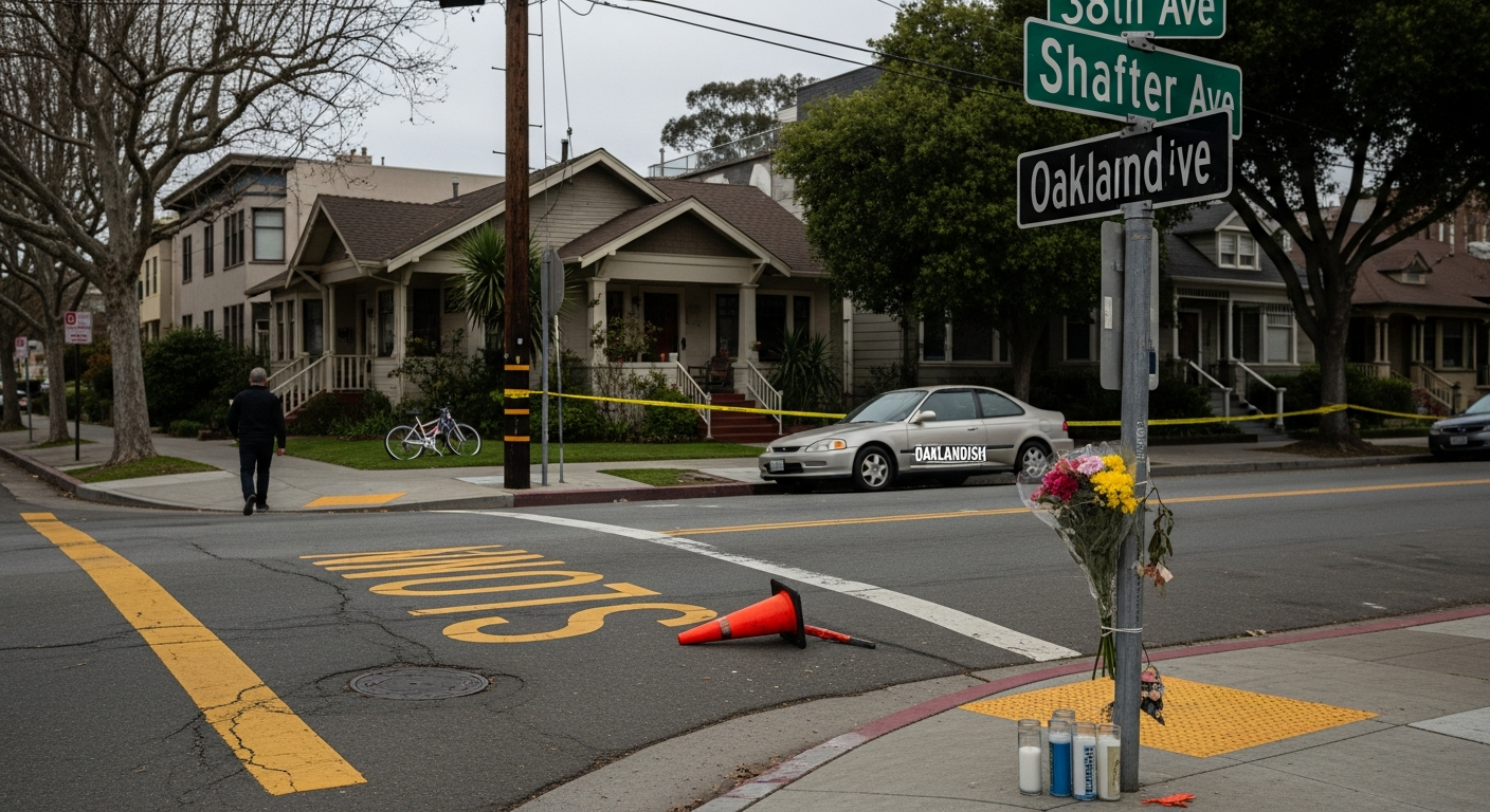 Source: Compass Law Group | Memorial at roadside scene | Oakland, CA