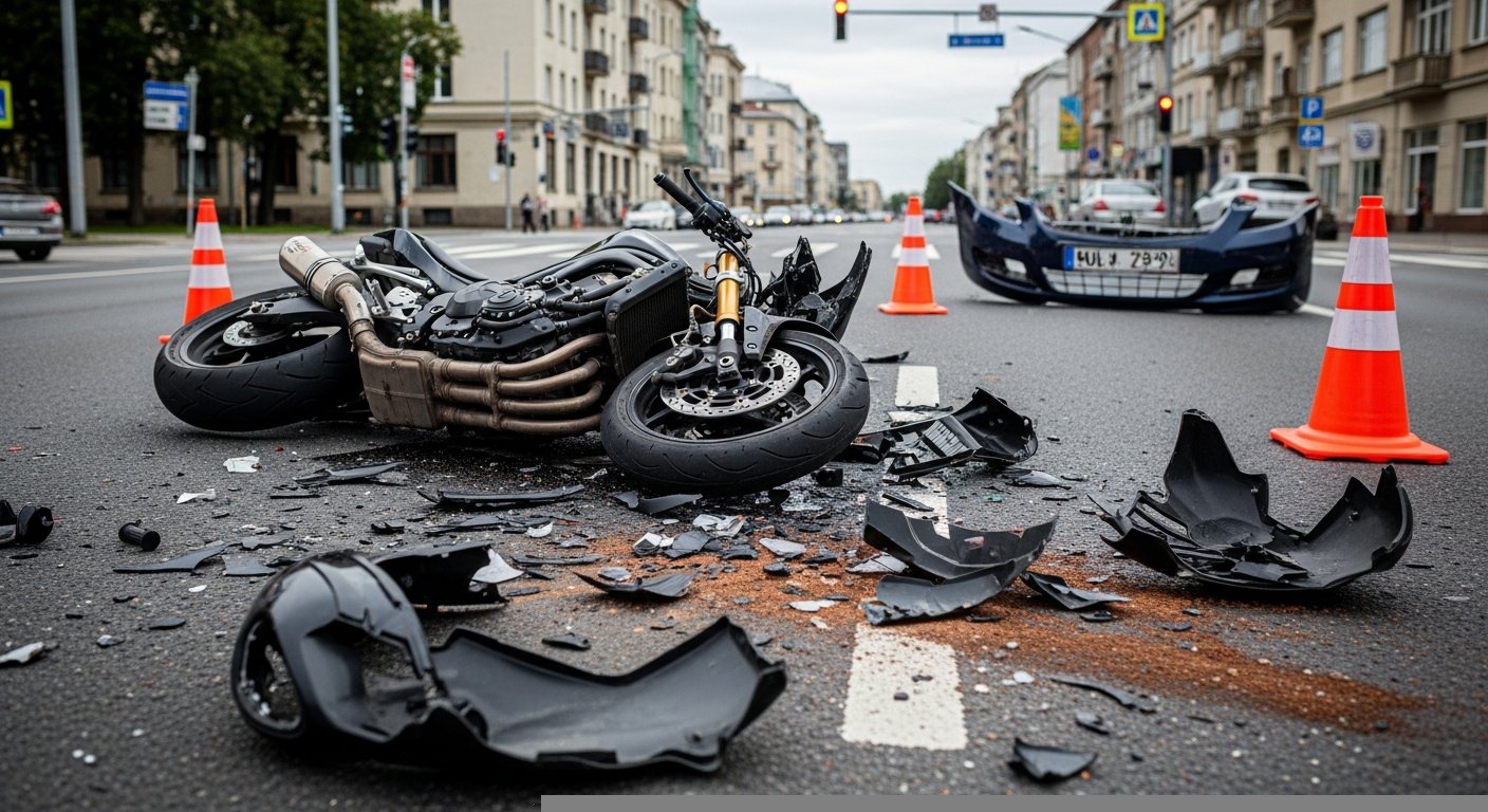 Source: Compass Law Group | Motorcycle crash on urban road | San Francisco, CA