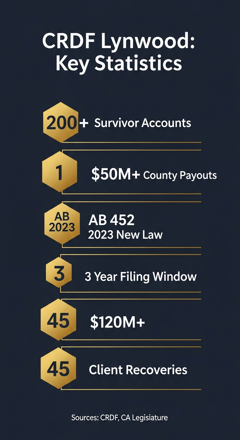 CRDF Lynwood custodial sexual abuse statistics — Compass Law Group