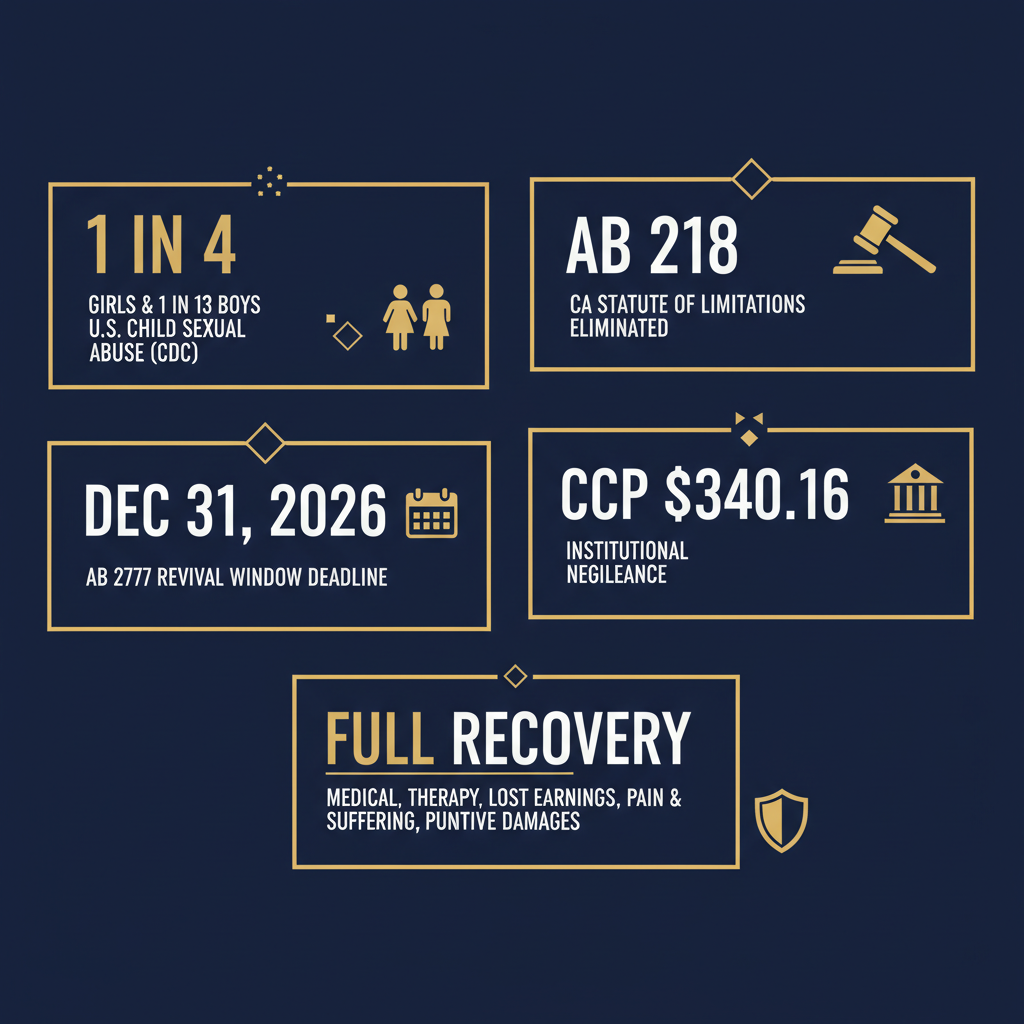 Religious Leader Sexual Abuse statistics infographic — Compass Law Group