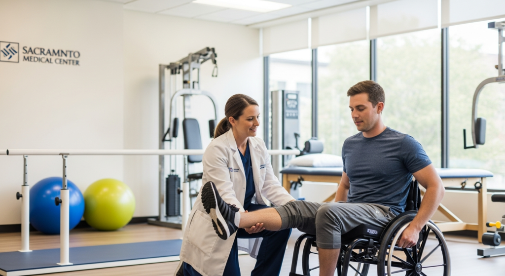 Spinal cord injury rehabilitation at Sacramento medical center